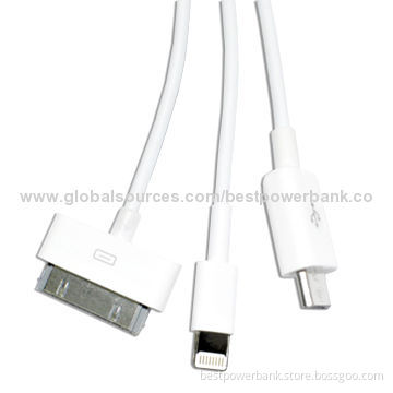Colorful 3-in-1 Multifunctional USB Charging Cable